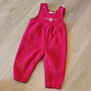 Vintage Sears Baby Fleece Overalls, 18 Months